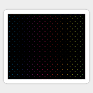 Pretty Simple Small Squares Rainbow Spectrum Sticker